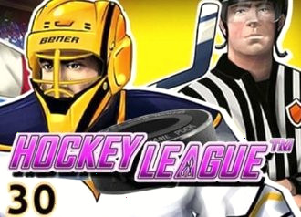 Слот Hockey League на хоккейную тему.